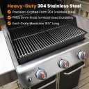 9MM SUS304 Grill Grates for Weber Genesis 300 Series Grills (2007-2016)