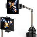 JSAUX Cup Holder Universal Mount for Foldable Phone, Car Truck Cradle Compatible With iPad Mini, Samsung Galaxy Z Fold 6/5/4, Pixel 9 Pro, Xiaomi Mix Fold 4/3/2