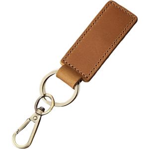 HILLMAN Genuine Leather Car key Keychain Universal Leather Key Chain Holder for Men and Women with Anti-lost Ring 