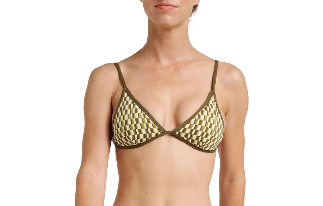 Quiksilver Women's Women's Lowers Tile Print Triangle Bikini Top (S)