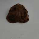 Miss U Hair Shaggy Wig Men Short Wavy Brown Wig Halloween Cosplay 60s 70s Male Rocker Costume Hair (2 Piece Set)
