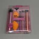 Real Techniques 6 Piece Everyday Essentials Makeup Brush Set, Includes 4 Brushes & 2 Makeup Sponges, For Foundation, Blush, Bronzer, Contour, Eyeshadow, & Powder, Travel Gift Set, Cruelty-Free & Vegan