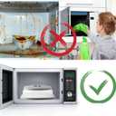 Microwave Splatter Cover Collapsible Microwave Cover for Food, Easy Grip Fruit Drainer BPA-Free Dishwasher Safe 10.5 inch, Grey