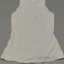 Womens Padded Tank Tops Built in Bra Double Lined High Neck Shirts Basic Slim Fitted Summer Going Out Top (X-Small, Cream White)