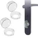 2 Pcs Gas Stove knob Safety Covers,Child Safety Lock Cover,Child Proof Large Size Door Knob Cover,Oven Knob Covers for Child Safety,Kitchen Burner Childproofing Clear (Transparent)