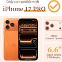 for iPhone 17 Pro Case with Screen Protector [Full Camera Protection] Flower Pattern Design,Clear Soft Shockproof Floral Phone Cover for Women Girls 2025 6.3"(Oriental Lily)