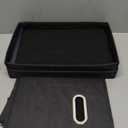 Lifewit 4 Pack File Organizer Box for A4-sized Hanging File Folders, Portable Document Storage with Plastic Slide, File Folder Organizer Storage Boxes for Office, School, Home, Storage Bins Dark Gray