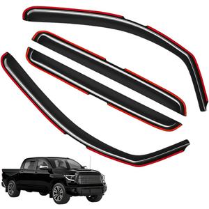 Window Visors Rain Guards FIT 2007–2021 Toyota Tundra CrewMax – in-Channel Vent Deflectors 4PC Set All-Weather