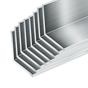 8PCS 15.55"(395mm) Length Aluminum Angle,1"x1"x1/8" Aluminum Angle,1/8"(0.118"-3mm) Thick 6061 T6511 Mill Stock.