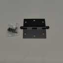 Nostalgic Warehouse Ball-Tip Residential Door Hinge with Square Corners, 3.5" (Oil Rubbed Bronze)