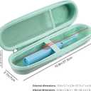 TOCCOOL Electric Toothbrush Case, Carrier Bag for Travelling, Portable Toothbrush Carrying Case Holder Compatible with AquaSonic, Sumkyle, Oral-B iO Series, Philips Sonicare. (Green)