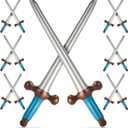 Outus 12 Pcs Inflatable Swords Blow up Swords Prince Themed Party Favors for Theme Birthday Party Swimming Pool Decorations Cosplay Halloween Costume Accessories Stage Props, 24 Inch (Blue)