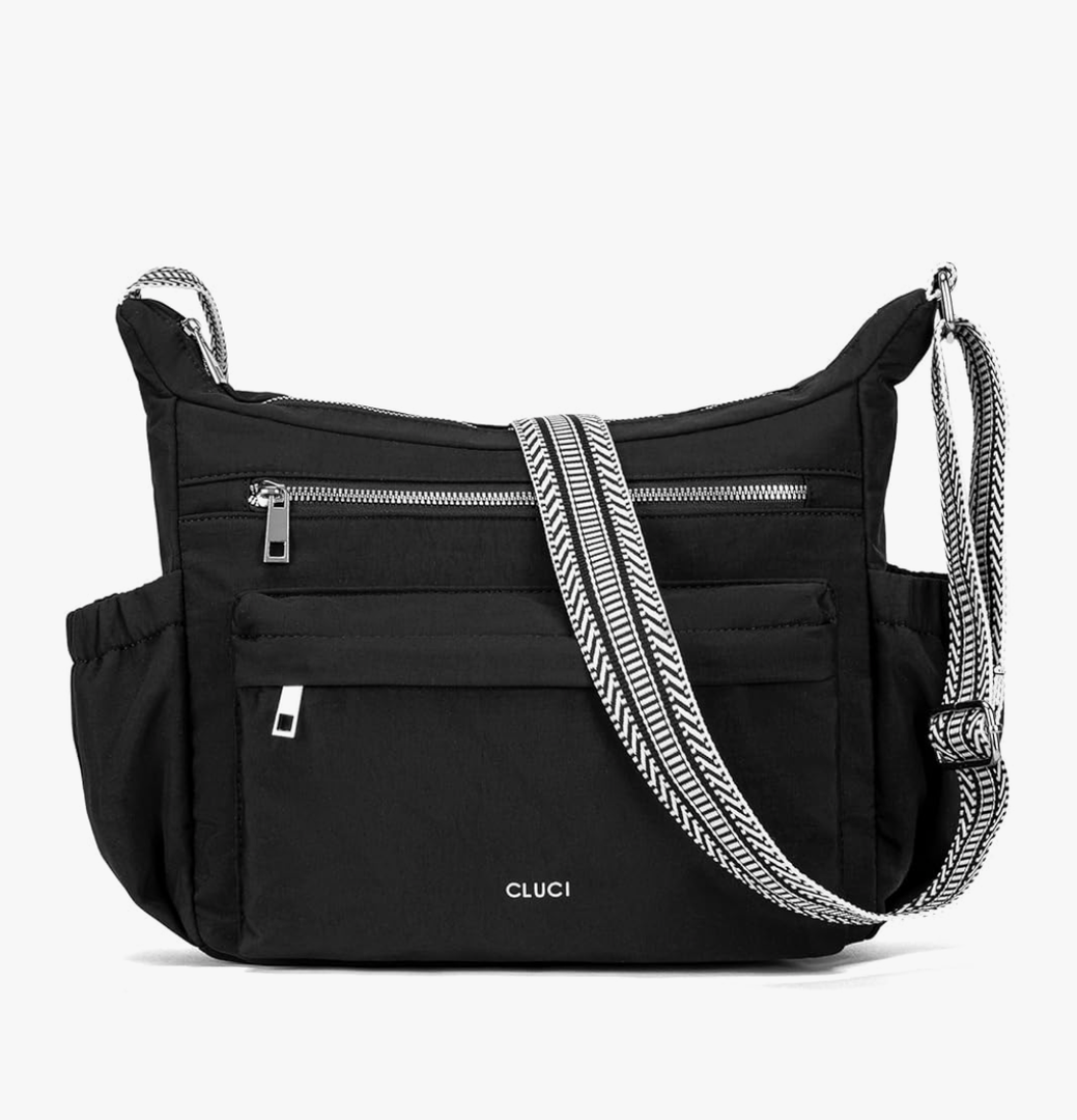 CLUCI Travel Purses for Women, Waterproof Nylon Crossbody Bags for Woman Trendy, Anti Theft Shoulder Bag for Ladies