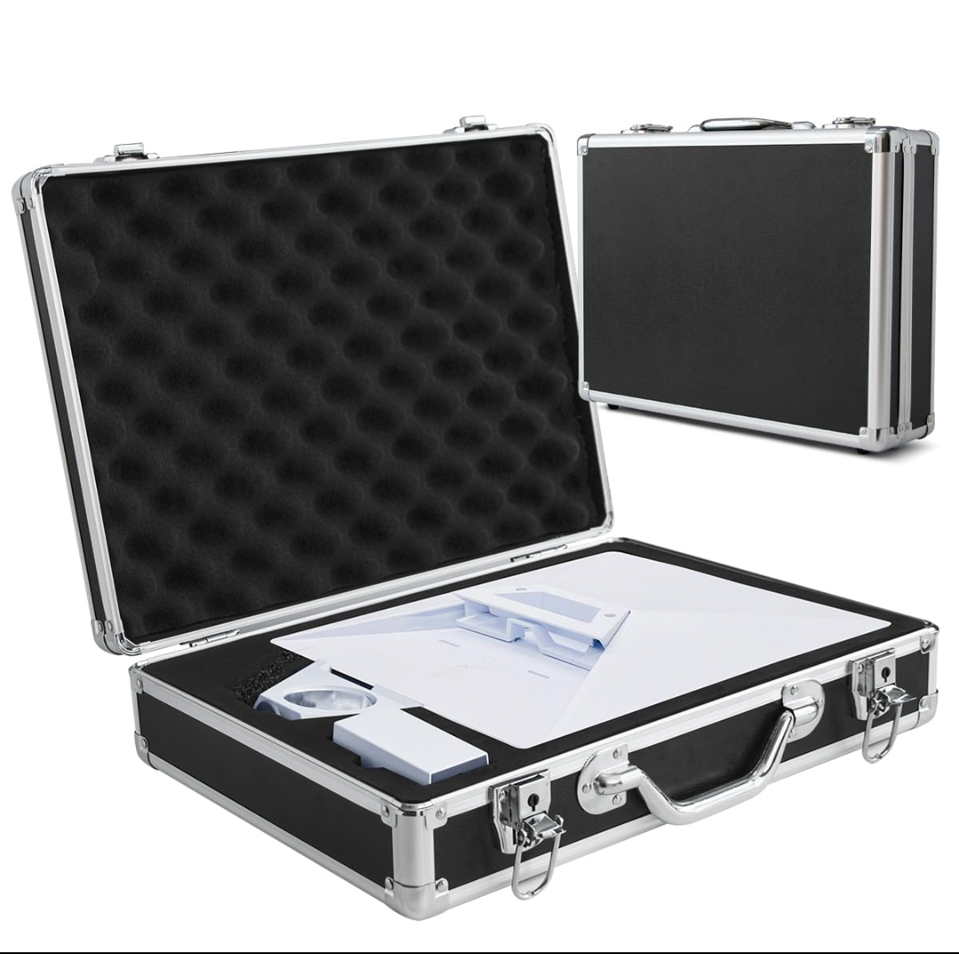 Starlink Mini Aluminum Hard Case,Waterproof Travel Portable Case fits Starlink Mini Dish Kit Perfectly Protection for Kickstand,Pipe Adapter,Cables,Power Supply&More-Dual Layer Shock,Thickened Corners