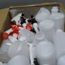 Yinder 18 Pcs 16 Oz Plastic Spray Bottle Bulk Empty Refillable Spray Bottles for Cleaning Solution Leak Proof Water Sprayer with Adjustable Nozzle Mist/Stream Mode(Black, White, Red)