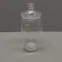 Amazing Abby - Eleanor - Plastic Bathroom Canister (60 oz), Acrylic Apothecary Jar for Vanity, BPA-Free and Shatter-Proof, Great for Bath Sponges and Shower Balls (NOT Glass)