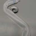 NearMoon S Shaped Shower Head Riser Arm, Shower Extender Arm with Flange, Standard 1/2" Connection- Bathroom Accessory (10 Inch, Chrome)