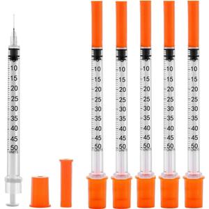 100 Pack 1/2 ml/cc 31Ga Lab Supplies, Individually Package