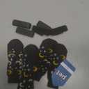 SCENEREAL 6Pcs Anti Slip Dog Socks to Prevent Licking Paws for Hot/Cold Pavement, Dog Grippy Socks for Hardwood Floors, Dog Shoes for Boots & Paw Protectors for Puppy Small Medium Large Senior Dogs (S(Pack of 4+2), Black Moon Star)