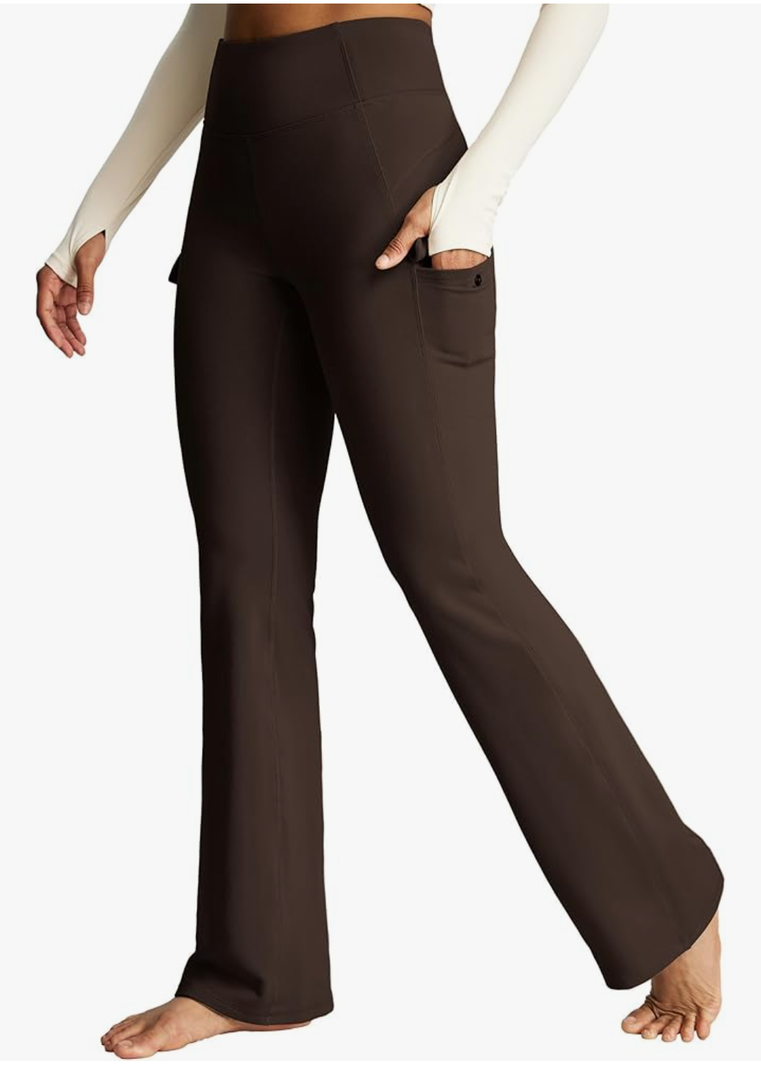 Heathyoga Cargo Pants Women Fleece Lined Leggings Waterproof Hiking Pants Women Thermal Pants Warm Wide Leg Sweatpants Winter M