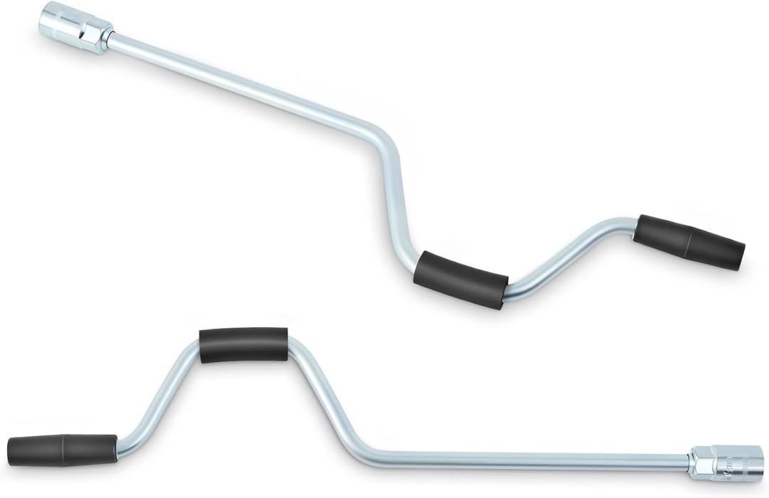 Lasnten 2 Pcs RV Stabilizer Jacks Handles Scissor Jack Replacement Crank Handle for Travel Trailer RV Camper Heavy Duty Compatible with 3/4-inch Hex Drive