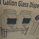 1 Gallon Glass Drink Dispensers For PartiesLemonade Beverage Dispenser With Stand And Spigot For BBQ, Picnic, Party,Laundry Detergent Dispenser