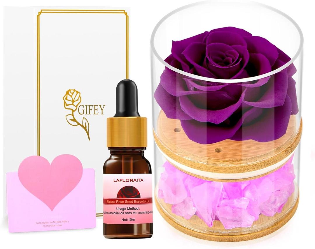 Mother's Day Rose for Mom,Home Scent Rose Real Flower Roses,Birthday Gift for Women, mom/her,Perfect Decoration for Bedroom and Office.