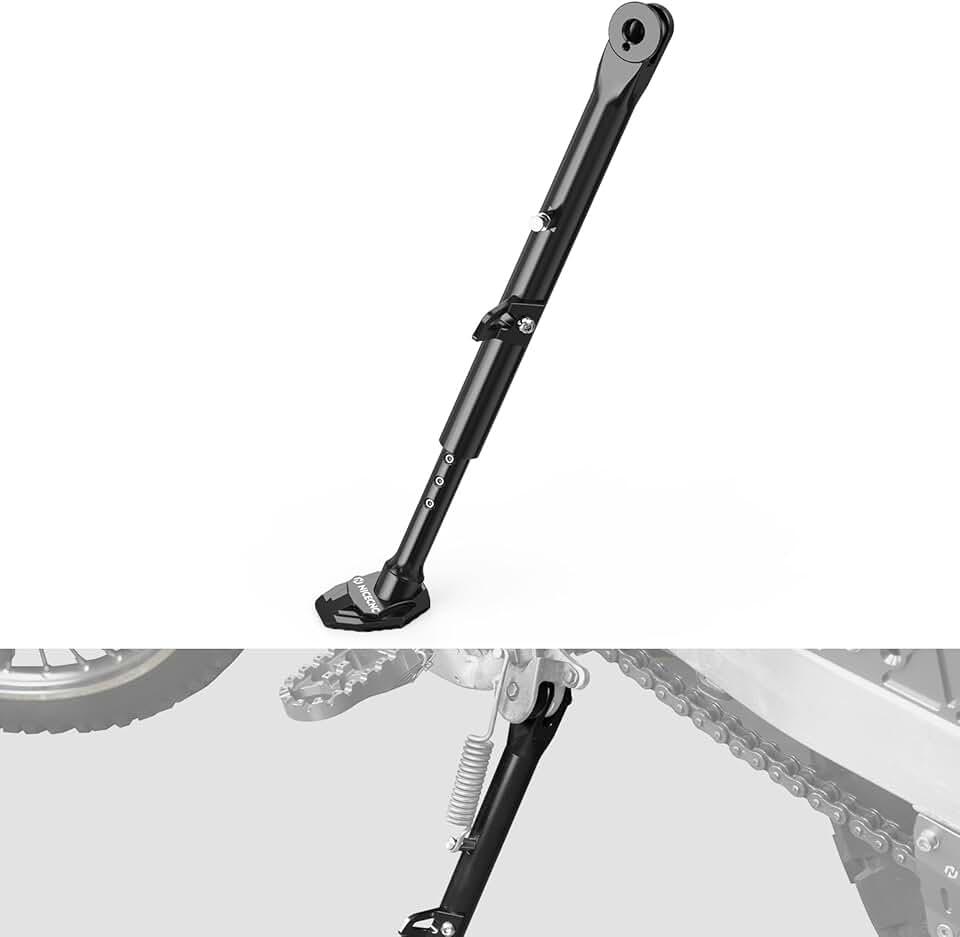 NICECNC Motorcycle Stand Kickstand Reduce Height Compatible with Honda XR650L 1993 1994 1995 1996 1997 1998 1999 2000 2001-2024，Aluminum Adjustable Side Stand