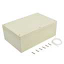 LeMotech Waterproof Dustproof IP65 ABS Plastic Junction Box Universal Electric Project Enclosure Pale Gray 9.4 x 6.3 x 3.5 inch (240 x 160 x 90 mm)
