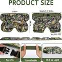 RunNico 22.8'' x14.5'' Wearable Hunting Seat Cushion, Lightweight Hunting EVA Foam Pad with Adjustable Straps, Portable Outdoor Seat Camo Cushion for Hiking Ice Fishing Rock Climbing Accessories