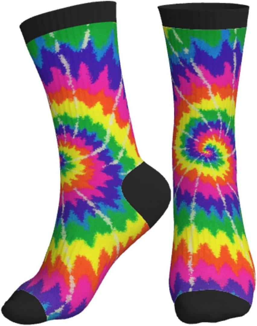 Funny Athletic Sport Novelty Crew Socks for Men Women, Cute Casual Crazy Dress Socks for Running Hiking Soccer
