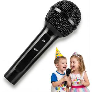 Fake Microphone Prop for Kids: Eco-Safe Toy Microphones for Family Party Singing & Role Play - Ideal Gift for Children Ages 2-8