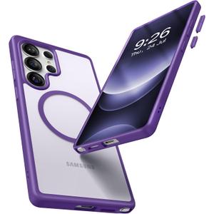 Maledan Magnetic for Samsung Galaxy S25 Ultra Case - Compatible with MagSafe S25 Ultra Case, Military-Grade Protection Phone Case for Galaxy S25 Ultra Accessories, Purple