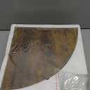 HORLIMER 6 Pack Wall Mount Floating Corner Shelf, Rustic Wood Corner Wall Shelves for Bedroom, Living Room, Bathroom, Kitchen (Fan-Shaped, Brown)