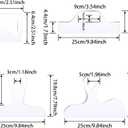 Router Templates, 4pcs Acrylic Charcuterie Board Handle Template, LYMOI Clear Cut Board Thick Handle Template, Angled Curvy Tracing Stencils Cut Guide Tools for Kitchen Woodworking. (Style 1)