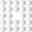 FFchuanhe 4 Inch 24 Pcs Craft Foam Ball. White Polystyrene Smooth Round Ball, for Arts and Crafts Supplies, School Project, Weddings, Easter, Halloween, Christmas, Home DIY Crafts and Party.