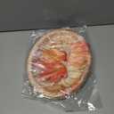 50 PCS Thanksgiving Paper Plates Large 9" X 11" Woodgrain Pumpkins Oval Plates Maple Leaf Napkins Disposable Autumn Dinnerware for Harvest Thanksgiving Party Decorations