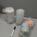 12pcs 4 oz Plastic Containers with Screw Lids, Reusable 1/2 Cup Small Food Storage Containers, Leakproof, Microwave Dishwasher Freezer Safe, with Pen and Brush