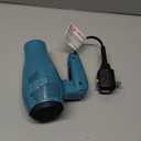 Conair Cord-Keeper Dryer with Folding Handle and Retractable Cord, 1875W Travel Hair Dryer, Ionic Technology, Teal (Blue)