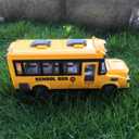 RC School Bus - Remote Control Car Vehicles, 2.4G Opening Doors City Buses Toy Classic Baby Vehicle, Remote Control Car with LED Lights School Bus Toy, Gift for Children Kids Boys Girls Age 3-6