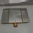 deweisn Floor Mount Tri-Fold Lighted Vanity Mirror with 21 LED Lights, Touch Screen and 3X/2X/1X Magnification, Two Power Supply Modes Make Up Mirror,Travel Mirror (Gold)