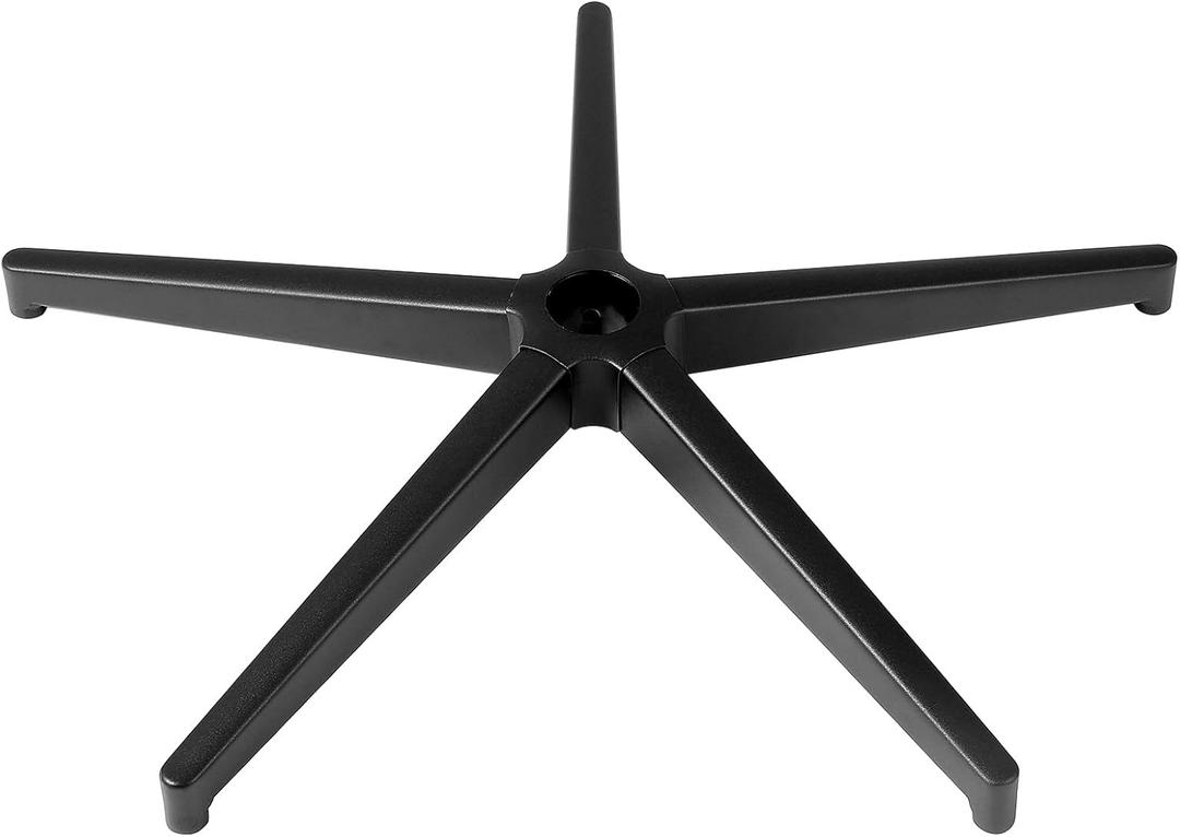 VEVOR Office Chair Base Replacement, 28", 2500 lbs Static Load Capacity, Heavy Duty Universal Computer Desk Chair Stool Base Part with Reinforced Metal Legs, Desk Chair Base Replacement Parts, Black