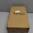 TIPGO Bathroom Trash Can with Lid, 10 Liter/ 2.6 Gallon Slim Garbage Can, Small Trash Bin Waste Basket with Pop-Up Lid for Kitchen, Bedroom, Living Room, Office (2 Pack, Black)