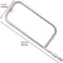 41862 Grill Burner for Weber Q200, Q220, Q2000 Q2200, 396000, 396001, 396002, 566002, 53060001, 304 Stainless Steel 20.5 Inches Grill Burner Tube Pipe Kit Replacement for Weber 69956/60041