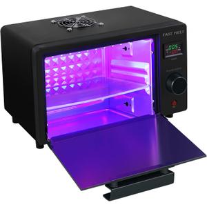 FAST MELT UV Resin Curing Box, 395nm UV Curing Light Station with 36 LED Beads, Auto UV Curing Resin Dryer Timer Setting Digital Display(S/M/H) with Tray, UV Light for Craft|Jewelry Making|DIY Decor