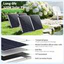 120W Solar Water Fountain Pump, 1600GPH Adjustable Flow & Dry-Run Protection Pond Pump, Dual Solar Panels, 3 Spray Nozzles, Solar Fountain Pump Kit for Outdoor Ponds, Water Garden P1200