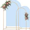 Toolterritary Metal Arch Backdrop Stand and Cover Set, 8FT, 7.2FT Party Backdrop, Easy to Assemble, Backdrop Stand for Parties, Birthday, Baby Shower