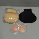 Sticky Bra Backless Strapless Bras Adhesive Push Up Invisible Stick on Silicone Bra for Women Breast Lift Nipple Covers, 3XL