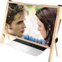 3D Laptop Screen Magnifier, Foldable Laptop Screen Magnifying Compatible with 15/16/17/18/20 Inch Mobile Phone, Tablet, Laptop; HD Desktop Screen Magnifying Glass (Color : Brown)