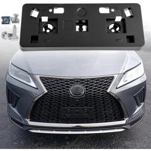 FASTCHE Front License Plate Frame Compatible with 2020 2021 2022 Lexus RX350 RX450h RX350L with F Sport Package Front Bumper License Plate Holder Mounting Bracket Replace # 521140E190 LX1068137